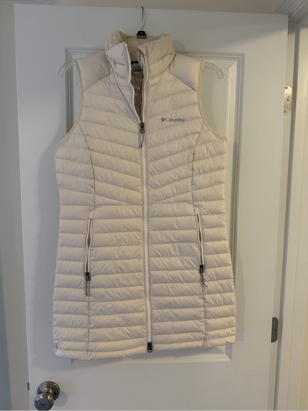 Columbia Women's Cream Long Quilted Packable Vest